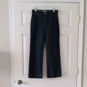 Loft Wide Leg Dark Wash Denim | 26P